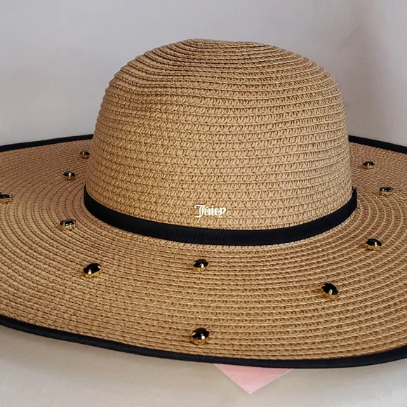 Juicy Couture ❤️NWT❤️ Wide Brimmed Jeweled Hat!❤️❤️❤️ - Picture 2 of 13
